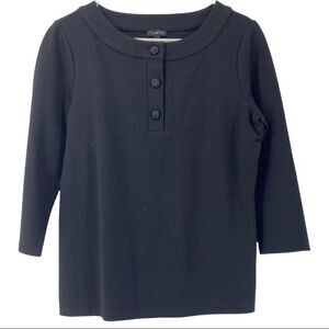 Talbots Womens Black Top Sweater Material